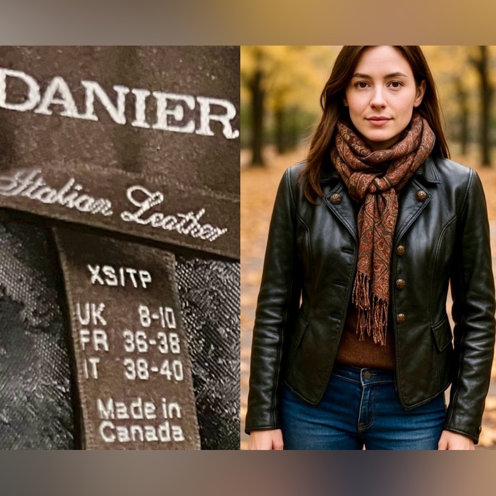🇨🇦 Canadian Women’s Danier Italian 🇮🇹 Leather Jacket